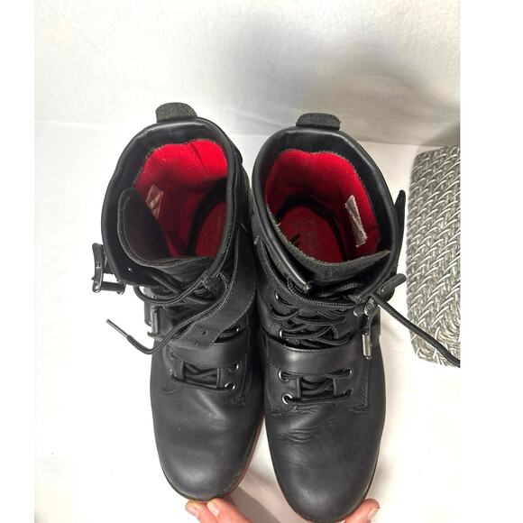 Polo Ralph Lauren Maurice Boots Mens Size 9D Black Leather  display picture 1